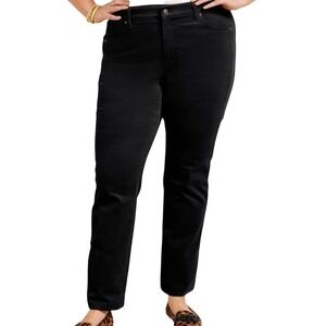 Talbots Heritage Corduroy Pants Women's Black 18WP EUC Stretch Straight Leg
